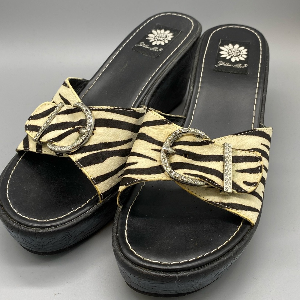 Platform Zebra Sandals 10M